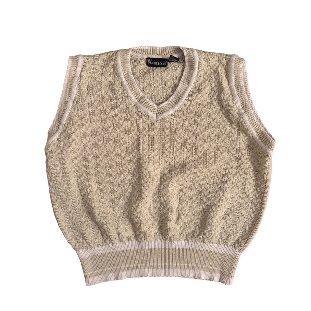 Wainscot Mint Cable Knit Vest